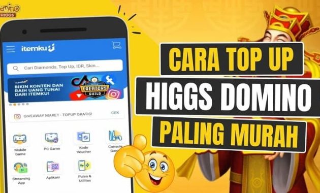 Cara Top Up Akun Higgs Domino Global