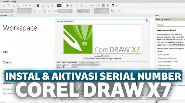 Aktivasi Corel Draw X7