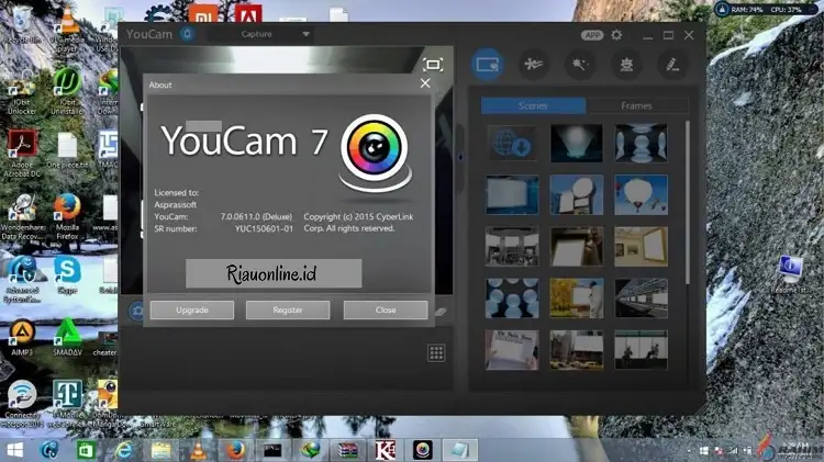 Aplikasi Webcam pada Laptop
