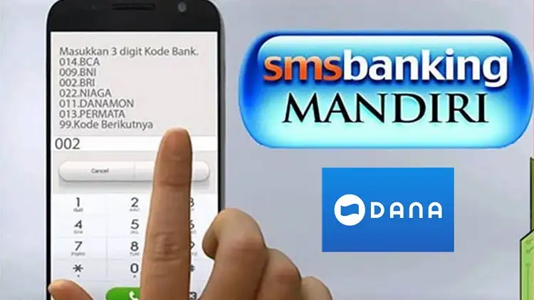 Cara Top Up DANA Via SMS Banking Mandiri