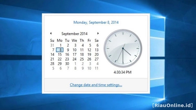 3 Cara Mengatur Jam pada Windows 10
