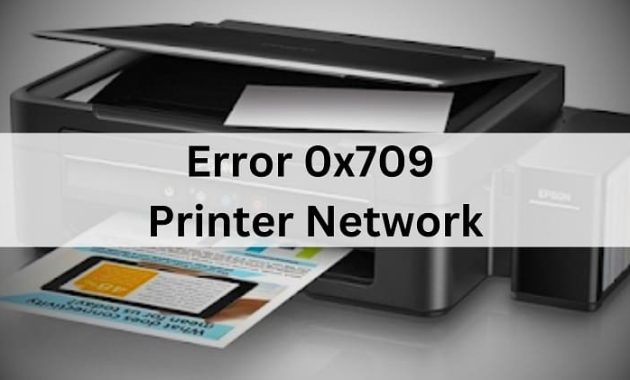 Error 0x709 Printer Network