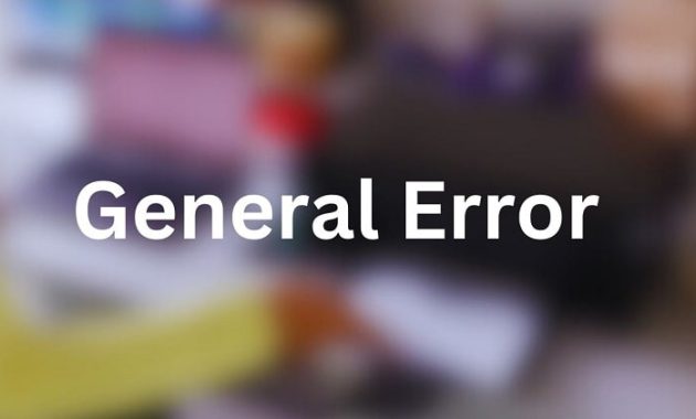 Printer Epson L200 General Error