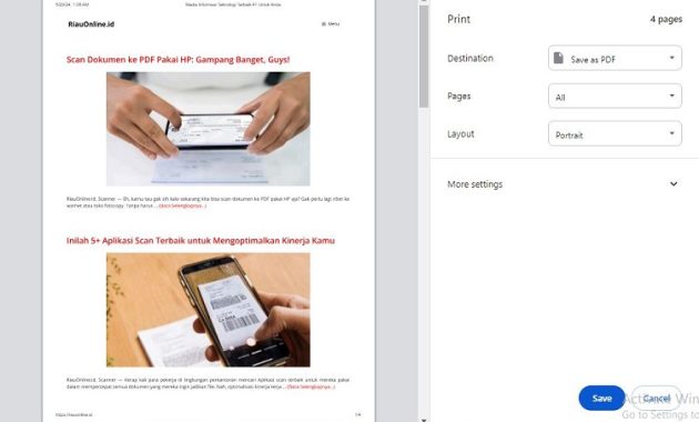 Print Halaman Website
