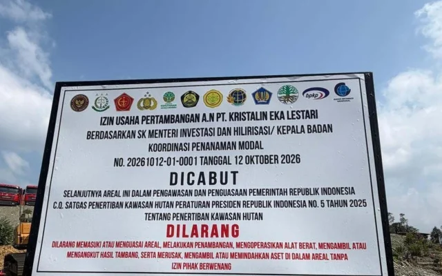 IUP PT Kristalin Ekalestari di Papua Resmi Dicabut Pemerintah