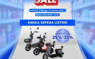 Sepeda Listrik Diskon Besar di Transmart Full Day Sale
