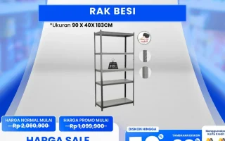 Rak Besi Diskon Besar di Transmart Full Day Sale Hari Ini