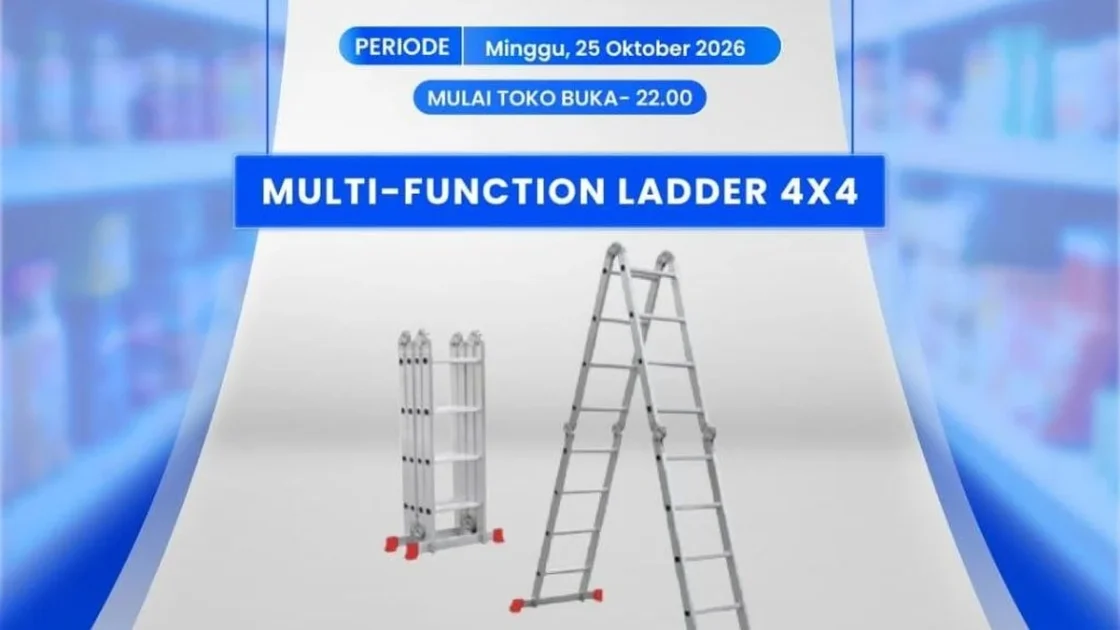 Diskon Rp700 Ribuan Beli Tangga di Transmart Full Sale