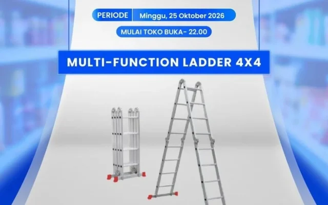 Diskon Rp700 Ribuan Beli Tangga di Transmart Full Sale